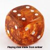 Amber Gemstone Cube Photo