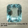 natural aquamarine gemstone