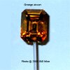 orange zircon gemstone