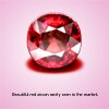 red zircon gemstone
