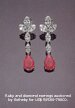 Ruby Gemstone Earrings