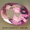 lab or synthetic alexandrite gemstone image