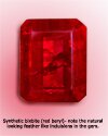 Synthetic Bixbite Gemstone